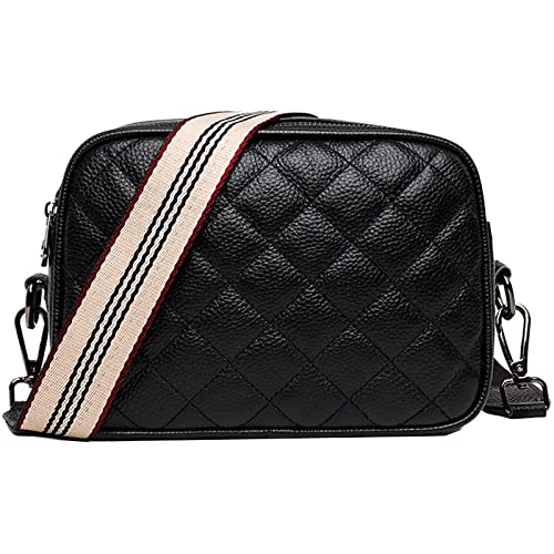 EINYNIUER crossbody bag damen breiter gurt leder brusttasche damen umhängetasche damen bauchtasche stylisch elegant handtasche Kleine mit Reißverschluss und Abnehmbar Schultergurt Schwarz EINYNIUER crossbody bag damen breiter gurt leder brusttasche damen umhängetasche damen bauchtasche stylisch elegant handtasche Kleine mit Reißverschluss und Abnehmbar Schultergurt Schwarz von EINYNIUER