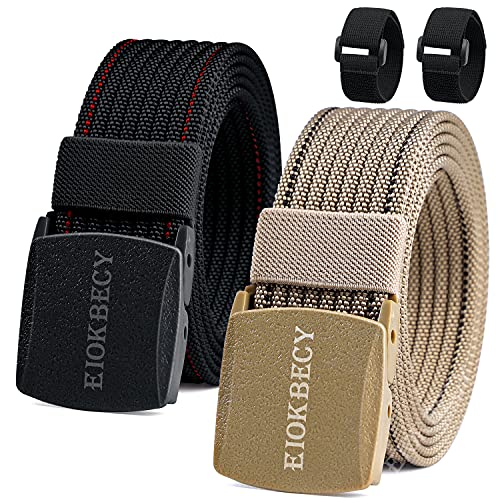 EIOKBECY Gürtel Nylon, Männer Militär Taktischer Gürtel, Kunststoff Canvas Belt schnell durch die Flughafen sicherheit, für militärische Übungen und Draussen Sportarten von EIOKBECY