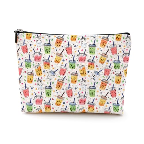 EIXU Kosmetiktasche für Sport, Lebensmittel, Obst, Vegetarisch, Geschenk, Make-up-Tasche für Damen und Mädchen, BobaPrint, 10*7*2 inches EIXU Kosmetiktasche für Sport, Lebensmittel, Obst, Vegetarisch, Geschenk, Make-up-Tasche für Damen und Mädchen, BobaPrint, 10*7*2 inches von EIXU