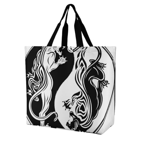 EJFICAHG Handtaschen Für Frauen Tiger Einkaufstasche Polyester Tote Bag Satchel Bags EJFICAHG Handtaschen Für Frauen Tiger Einkaufstasche Polyester Tote Bag Satchel Bags von EJFICAHG