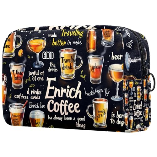 Kosmetiktaschen Für Frauen Becher Muster Bier Schminkkoffer Reisetasche Kosmetiktasche Organizer 18.5x7.5x13cm Kosmetiktaschen Für Frauen Becher Muster Bier Schminkkoffer Reisetasche Kosmetiktasche Organizer 18.5x7.5x13cm von EJFICAHG