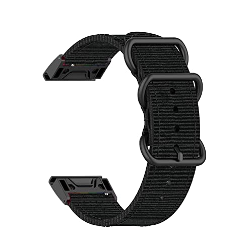 EKSIL 22 x 26 mm Schlaufen-Nylon-Uhrenarmband mit Schnellverschluss für Garmin Fenix 6 6X Pro 5X 5 Plus 3HR 7X 7 Forerunner 935 VERTIX2 Smart Band, For Epix Gen 2-Instinct2, Achat von EKSIL