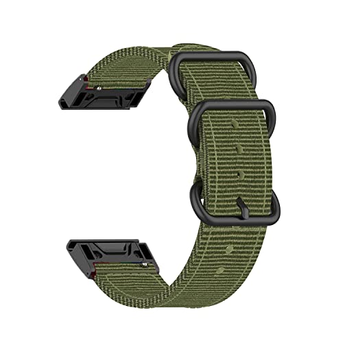 EKSIL 22 x 26 mm Schlaufen-Nylon-Uhrenarmband mit Schnellverschluss für Garmin Fenix 6 6X Pro 5X 5 Plus 3HR 7X 7 Forerunner 935 VERTIX2 Smart Band, For Fenix 3 HR D2 bravo, Achat von EKSIL