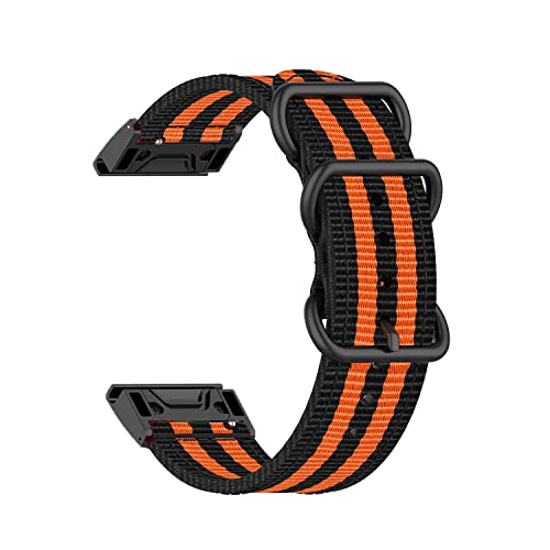 EKSIL 22 x 26 mm Schlaufen-Nylon-Uhrenarmband mit Schnellverschluss für Garmin Fenix 6 6X Pro 5X 5 Plus 3HR 7X 7 Forerunner 935 VERTIX2 Smart Band, For Vertix, Achat von EKSIL