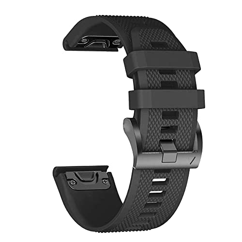 EKSIL Armband für Garmin Fenix 7 7X Smartwatch-Armband aus Silikon für Fenix 6 6X Pro 5X 5 945 Descent MK2 Schnellverschluss-Uhrenarmband, 26mm Fenix 7X, Achat von EKSIL