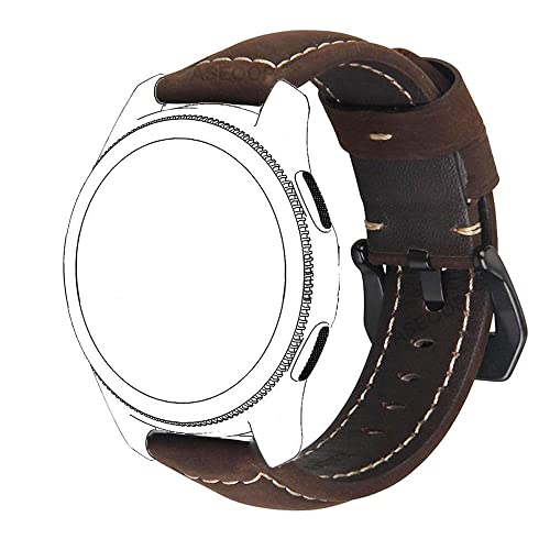 EKSIL Echtes Lederarmband für Garmin Vivoactive 3 4 Venu 2 SQ HR S40 Forerunner 645 245 158 745 Smartwatch-Armbänder, For Venu 2, Achat von EKSIL