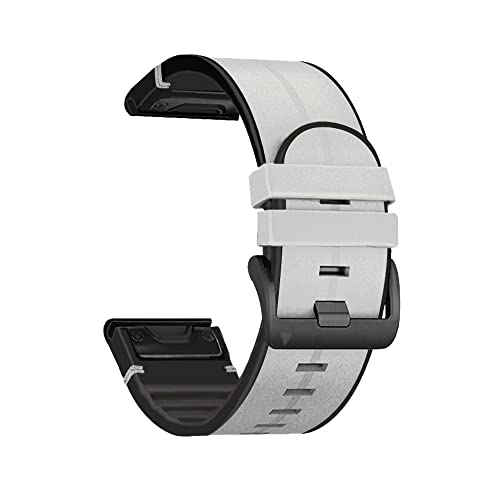 EKSIL Smartwatch-Armband für Garmin Fenix 7X 7 6X Pro 5X 3 HR Enduro Silikon Leder Schnellverschluss Armband Fenix 6 Pro 5 Plus, For Fenix 6X 6XPro, Achat von EKSIL