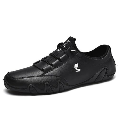 EKoKim Coole Bequeme Barfuß Walking Schuhe für Männer Mode Casual Lightweight Commute Schuhe Slip-on Minimalist (Color : Black, Size : 40 EU) von EKoKim