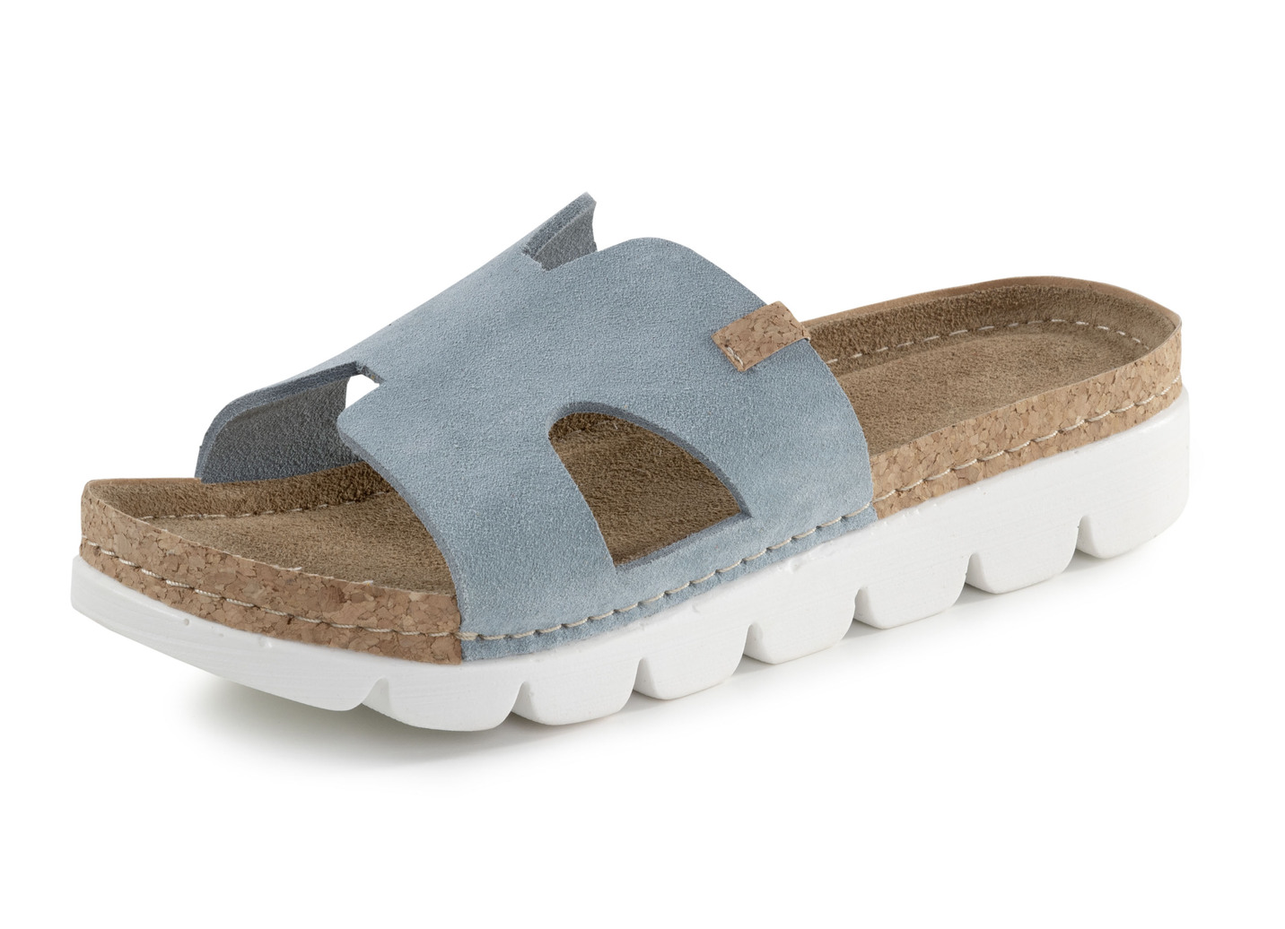 ELENA EDEN, sommerliche Damen-Pantoletten, aus Leder, Bleu, Größe 41 ELENA EDEN, sommerliche Damen-Pantoletten, aus Leder, Bleu, Größe 41 von ELENA EDEN