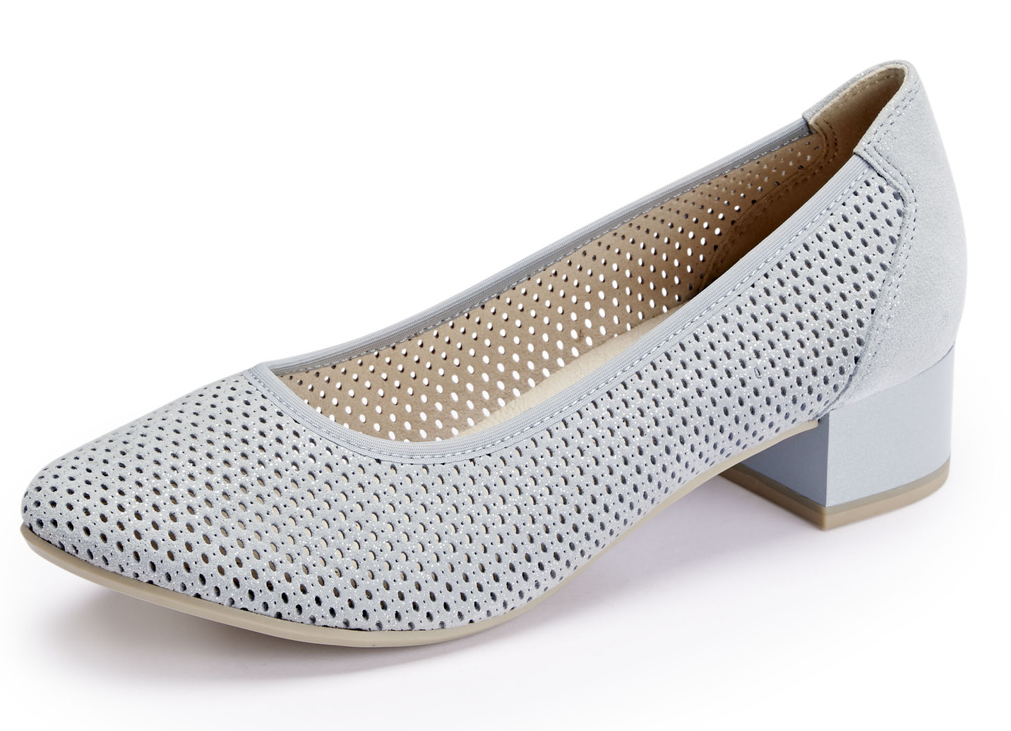 ELENA EDEN Pumps mit luftiger Perforation, Schuhgröße 6, Hellblau von ELENA EDEN