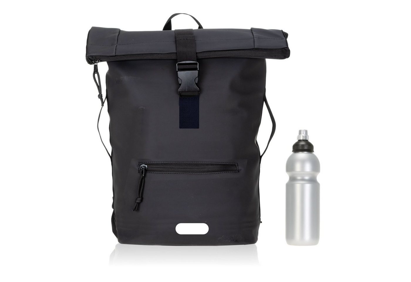 ELEPHANT Freizeitrucksack Time Bag aus Plane, Rucksack Laptoprucksack Daypack wasserabweisend + Trinkflasche von ELEPHANT