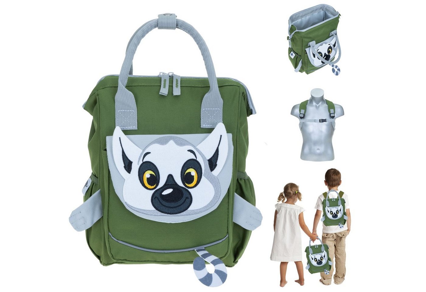 ELEPHANT Kinderrucksack Kids Rucksack Klappöffnung Kinder, Rucksack klein Kindergartenrucksack Kindertasche von ELEPHANT