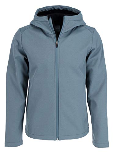 ELKLINE Herren Softshelljacke Serious | Übergangsjacke wasserabweisend mit Kapuze | 1013045, Farbe:ashblue, Größe:3XL von ELKLINE