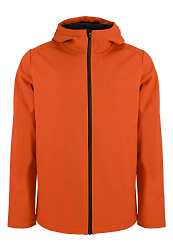 ELKLINE Herren Softshelljacke Serious | Übergangsjacke wasserabweisend mit Kapuze | 1013045, Farbe:mandarin, Größe:XL von ELKLINE