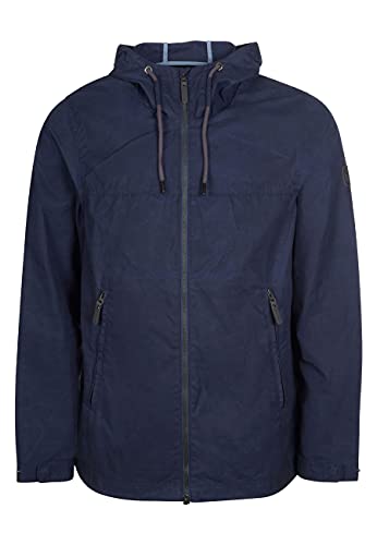 ELKLINE Herren Wachsjacke Open Country | robuste Outdoorjacke wasserabweisend mit Kapuze | Regenjacke 1017022, Farbe:blueshadow, Größe:3XL von ELKLINE