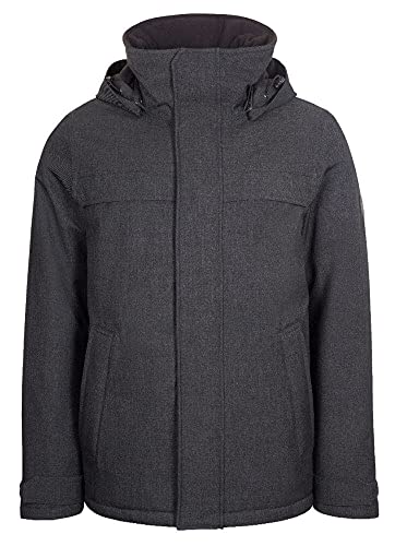 ELKLINE Herren Winterjacke Undercover | sportlich wasserdicht winddicht Stehkragen warm | 1011052, Farbe:anthramelange, Größe:3XL von ELKLINE