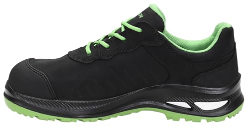 ELTEN Sicherheitsschuhe Stewart XXG Pro GTX Black-Green Low ESD S3 HI CI, Damen und Herren, Leder, Kunststoffkappe (Leichter als Stahlkappe), leicht, klassisch Schwarz,Grün 42 von ELTEN