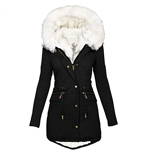EMATOP Damen Wintermantel Warmer Parka Jacke Lange Elegant Fleecejacke Lässig Baumwolle Winterjacke Langarm Casual Winterparka Mantel Einfarbig Lange Hoodie Outdoorjacke Winter Kapuzenjacke EMATOP Damen Wintermantel Warmer Parka Jacke Lange Elegant Fleecejacke Lässig Baumwolle Winterjacke Langarm Casual Winterparka Mantel Einfarbig Lange Hoodie Outdoorjacke Winter Kapuzenjacke von EMATOP