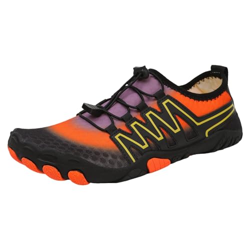 Barfuss Schuhe Herren, Wasserschuhe Damen Schwarz, Schnell Trocknend Badeschuhe Mit Rutschfest Sohle Wasserschuhe Atmungsaktiv Fitnessschuhe Unisex Traillaufschuhe Yoga Aquaschuhe Poolschuhe von EMAlusher