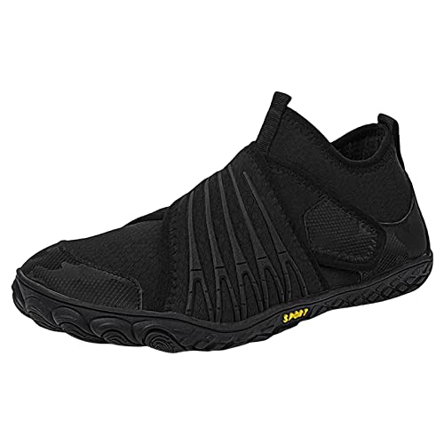 EMAlusher Barfuss Schuhe Damen Outdoor, Wasserschuhe Damen Schwarz, Schnell Trocknend Badeschuhe rutschfest Wasserschuhe Atmungsaktiv Fitnessschuhe Unisex Traillaufschuhe Yoga Walkingschuhe Wandern von EMAlusher