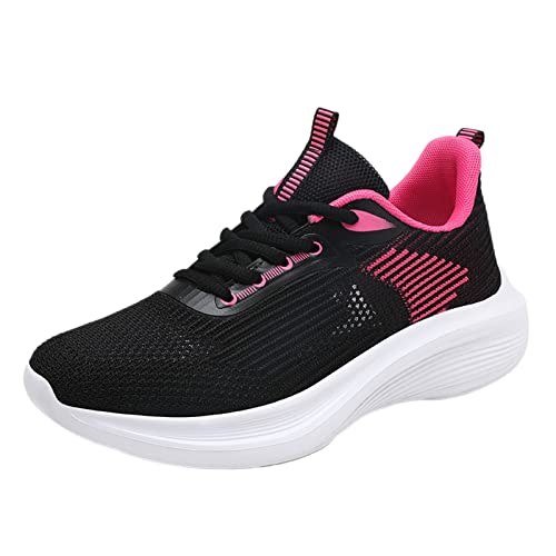 EMAlusher Sneaker & Sportschuhe FüR Damen, Freizeitschuhe Damen Schwarz, Bequeme Freizeitschuhe Laufschuhe Running Sportschuhe Sportsschuhe Leichtgewichts Walkingschuhe StraßEnlaufschuhe von EMAlusher