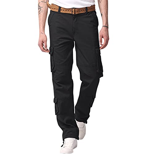 Leichte Sommerhose Herren Slim Fit Laufhose Einfarbiges Loose Fit Trekkinghose Lässig Und Bequem Arbeitshosen Mit Bündchen Leichte Stoffhose Für Trekking Workout Running von EMAlusher