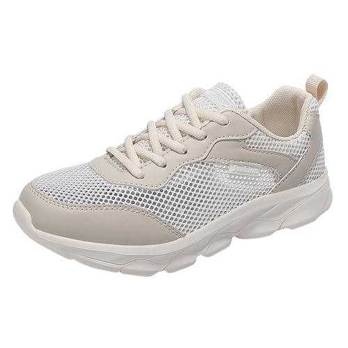 Schwarze Sneaker Damen, Sneaker Atmungsaktiv Damen Weiss, Mesh Atmungsaktiv Komfortabel Walkingschuhe Outdoors Laufschuhe Soft Sole Freizeitschuhe Turnschuhe Fitnessschuhe Joggingschuhe von EMAlusher