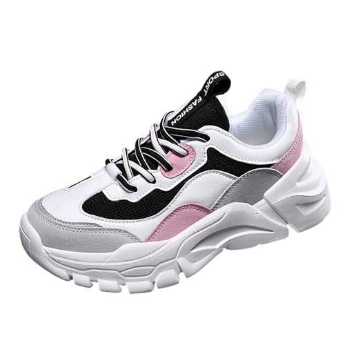 Sneaker Damen Schwarz, Sneaker Atmungsaktiv Damen Weiss, Bequeme Freizeitschuhe Fashion Laufschuhe Jogging Sportschuhe Sportsschuhe Tennis Schuhe Sommer Walkingschuhe StraßEnlaufschuhe von EMAlusher