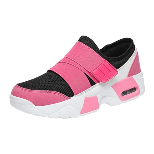 Sneaker Damen Weiss, Tennisschuhe Damen, Mesh Atmungsaktiv Komfortabel Walkingschuhe Outdoor Laufschuhe Soft Sole Freizeitschuhe Trendy Turnschuhe Tennisschuhe Fitnessschuhe Joggingschuhe von EMAlusher