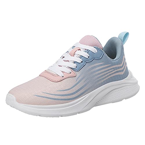 Sneaker Weiß Damen, Sportschuhe Damen Fitnessstudio, Komfortabel Walkingschuhe Outdoor Laufschuhe Soft Sole Freizeitschuhe Mode Turnschuhe Reiseschuhe Fitnessschuhe Joggingschuhe von EMAlusher