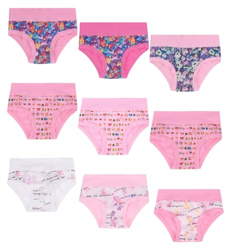 EMY Unterhosen für Mädchen, Baumwolle, 9 Stück, mehrfarbig, 2 Jahre EMY Unterhosen für Mädchen, Baumwolle, 9 Stück, mehrfarbig, 2 Jahre von EMY