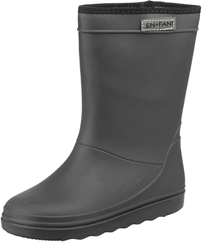 Enfant gefütterter Gummistiefel Unisex Thermo Boots, Schwarz, Gr. 28, 815062U-00 von EN FANT