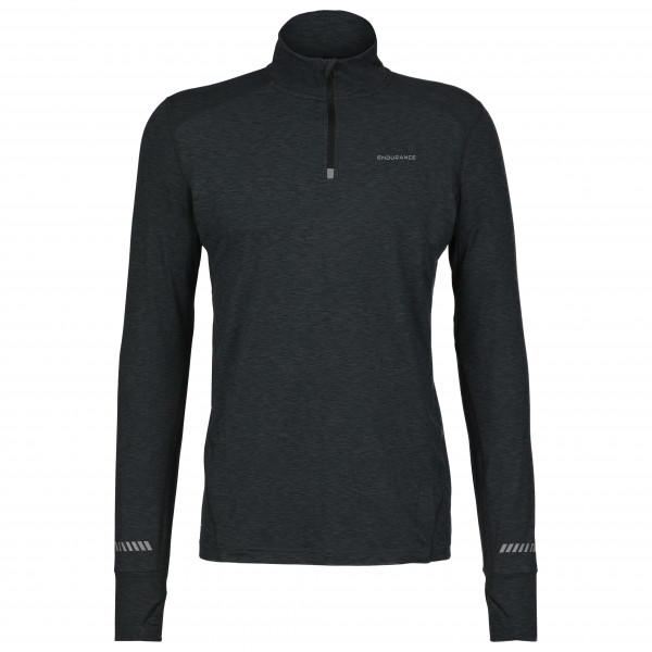 ENDURANCE - Tune Melange Midlayer - Longsleeve Gr L schwarz von ENDURANCE