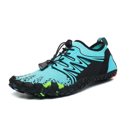 ENEN Barfuss Schuhe Damen, Mode Wasserschuhe Strandschuhe Schwimmschuhe Aquaschuhe mit Drainageloch, Unisex Sommer Atmungsaktiv Outdoor Fitnessschuhe Sport Traillaufschuhe von ENEN