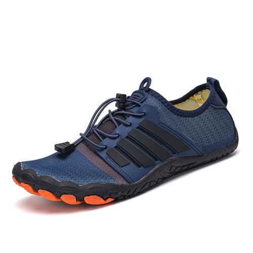 ENEN Barfuss Schuhe Damen, Paare Wasserschuhe Strandschuhe Schwimmschuhe Aquaschuhe mit Drainageloch, Sommer Outdoor Atmungsaktiv Sport Traillaufschuhe von ENEN