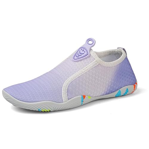 ENEN Barfuss Schuhe Damen, Unisex Mode Wasserschuhe Strandschuhe Schwimmschuhe Aquaschuhe mit Drainageloch, Sommer Atmungsaktiv Outdoor Fitnessschuhe Sport Traillaufschuhe 35-46 von ENEN