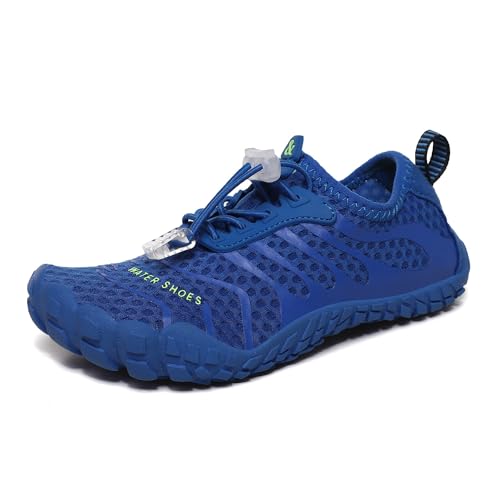 ENEN Barfuss Schuhe Damen, Unisex Mode Wasserschuhe Strandschuhe Schwimmschuhe Aquaschuhe mit Drainageloch, Sommer Atmungsaktiv Outdoor Fitnessschuhe Sport Traillaufschuhe 35-46 von ENEN