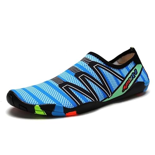 ENEN Barfuss Schuhe Damen, Unisex Mode Wasserschuhe Strandschuhe Schwimmschuhe Aquaschuhe mit Drainageloch, Sommer Atmungsaktiv Outdoor Fitnessschuhe Sport Traillaufschuhe 36-46 von ENEN