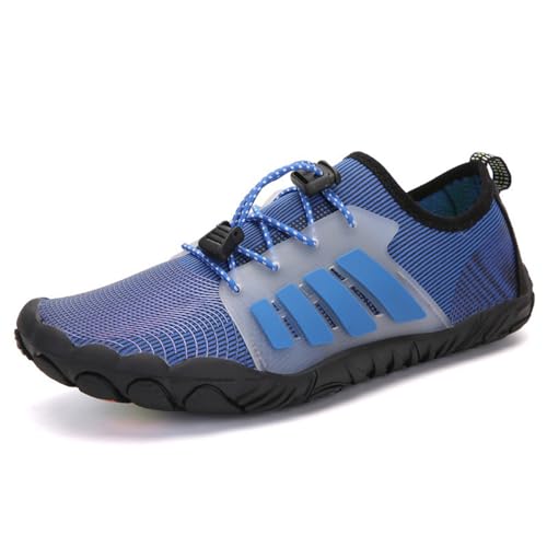 ENEN Barfuss Schuhe Damen, Wasserschuhe Strandschuhe Schwimmschuhe Aquaschuhe mit Drainageloch, Mode Unisex Sommer Atmungsaktiv Outdoor Fitnessschuhe Sport Traillaufschuhe von ENEN