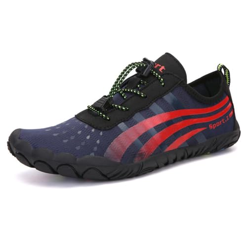 ENEN Barfuss Schuhe Damen, Wasserschuhe Strandschuhe Schwimmschuhe Aquaschuhe mit Drainageloch, Mode Unisex Sommer Atmungsaktiv Outdoor Fitnessschuhe Sport Traillaufschuhe von ENEN