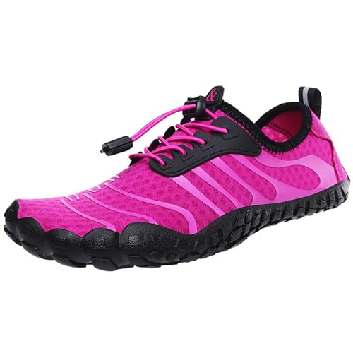 ENEN Barfuss Schuhe Damen, Wasserschuhe Strandschuhe Schwimmschuhe Aquaschuhe mit Drainageloch, Sommer Unisex Mode Atmungsaktiv Outdoor Fitnessschuhe Sport Traillaufschuhe 35-46 von ENEN