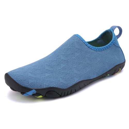 ENEN Barfuss Schuhe Damen, Wasserschuhe Strandschuhe Schwimmschuhe Aquaschuhe mit Drainageloch, Unisex Sommer Atmungsaktiv Outdoor Fitnessschuhe Sport von ENEN