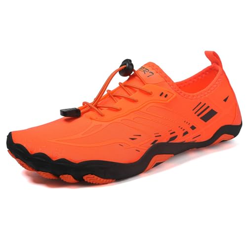 ENEN Barfuss Schuhe Damen Paare, Wasserschuhe Strandschuhe Schwimmschuhe Aquaschuhe mit Drainageloch, Sommer Atmungsaktiv Outdoor Sport Traillaufschuhe von ENEN