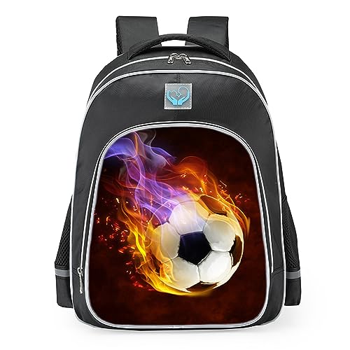 ENEN Rucksack Kinder Kinderrucksack Rucksack Kindergarten Jungen Mädchen Fußball Ball Kleiner Tagesrucksack Schulrucksack Kindertasche Kindergartenrucksack (S(26x13x32cm),Lila) von ENEN