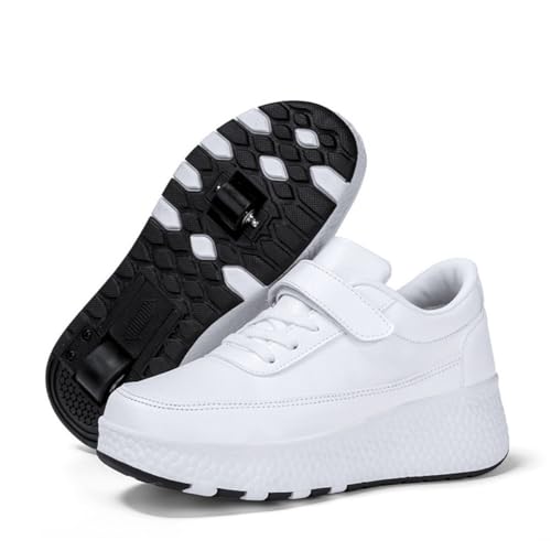 ENEN Schuhe mit Rollen für Jungen & Mädchen, Turnschuhe mit Rollen Versenkbarer, Schuhe mit Rollen Kinder, 2-in-1 Roller Schuhe Outdoor Turnschuhe mit 2 Rollen von ENEN