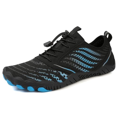 ENEN Wasserschuhe Damen, Paare Barfuss Schuhe Strandschuhe Schwimmschuhe Aquaschuhe mit Drainageloch, Sommer Atmungsaktiv Outdoor Sport Traillaufschuhe von ENEN