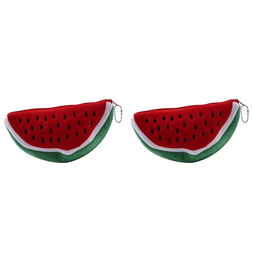 ENERRGECKO 2 Stück Big Volume Wassermelone Obst Kinder Bleistift Tasche Geschenk Kosmetik Geldbörse Brief Tasche Halter Beutel von ENERRGECKO