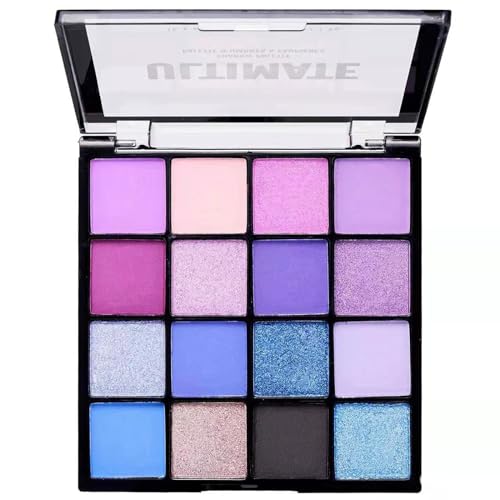 Lidschatten Palette, 16 Farben Hochpigmentierte Eyeshadow Palette, Glitter Matte Lang Anhaltende Lidschatten Mischbar Augen Schminke Paletten Für Frauen Mädchen (01 Blaue Sirene) von EONFAVE