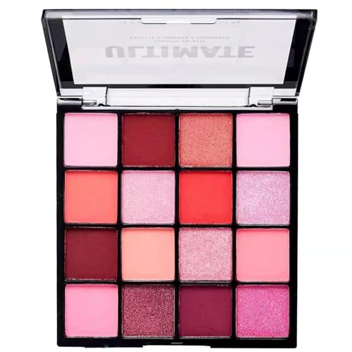 Lidschatten Palette, 16 Farben Hochpigmentierte Eyeshadow Palette, Glitter Matte Lang Anhaltende Lidschatten Mischbar Augen Schminke Paletten Für Frauen Mädchen (03 Rosa Schönheit) von EONFAVE