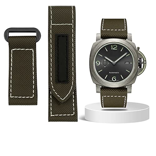 EPANO Karbonfaser-Armband für Panerai Lumino PAM01118 01661, wasserdichtes Uhrenarmband, 24 mm, Schwarz / Blau, 24 mm, Achat von EPANO